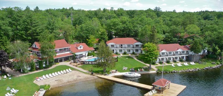 Aerial view of Severn Lodge