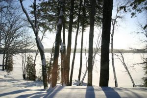 Lake in winter.