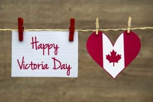 Happy Victoria Day sign.