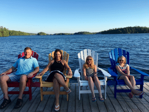 Photo of a Family Lounging near Gloucester Pool