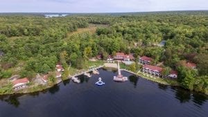 Aerial View of Severn Lodge, One of the Most Unique Family Holidays.