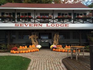 Photo of Severn Lodge's Entrance, One of the Best Fall Getaways in Ontario.