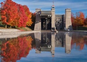 Photo of a Lock in the Trent-Severn Waterway, which Leads to Gloucester Pool.